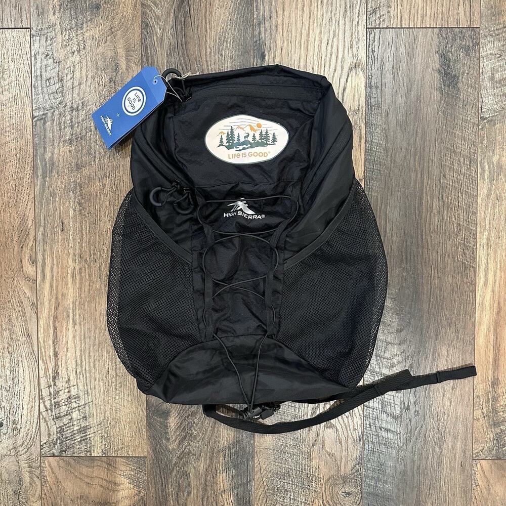 High Sierra Life Is Good Colab Black Pack N Go Backpack